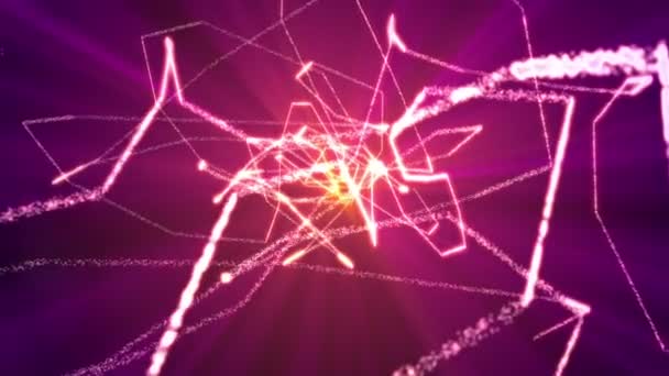 Σωματιδιακός Χώρος Νευρώνων Στο Διάστημα — Αρχείο Βίντεο