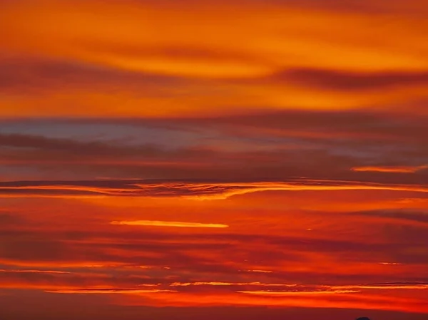 Bela Paisagem Céu Pôr Sol Dourado — Fotografia de Stock