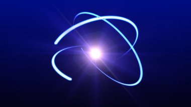 Atom molekülü yörüngesi nötron soyut