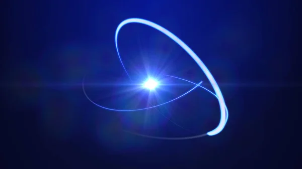 Atom Cząsteczka Orbita Neutron Streszczenie — Zdjęcie stockowe