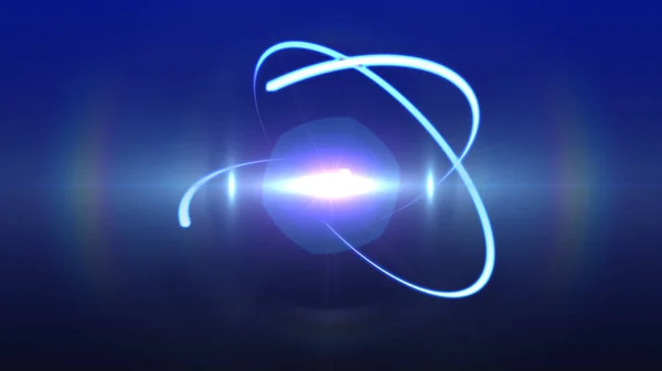 Атомная Молекула Орбиты Нейтрона Абстрактная — стоковое фото