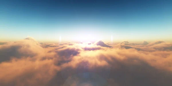 云中的日落 — 图库照片