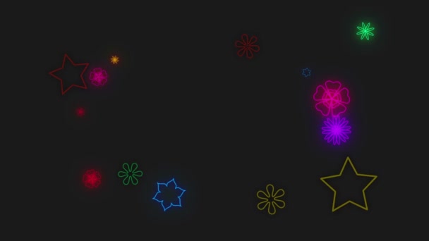 fleurs fond vectoriel animation abstrait 