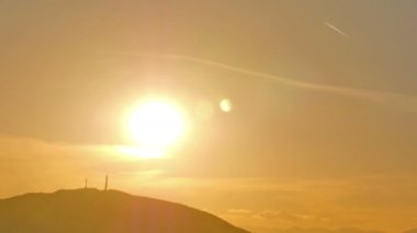 Altın günbatımı zaman atlamalı 4k