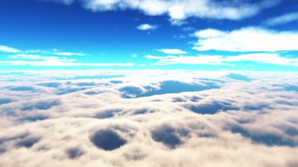 Fliegen Über Den Wolken — Stockvideo