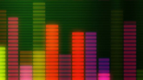 Niveaus Audio Led Niveaumeter — Stockfoto