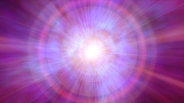 Nebula sisi ışınlarla uzayda