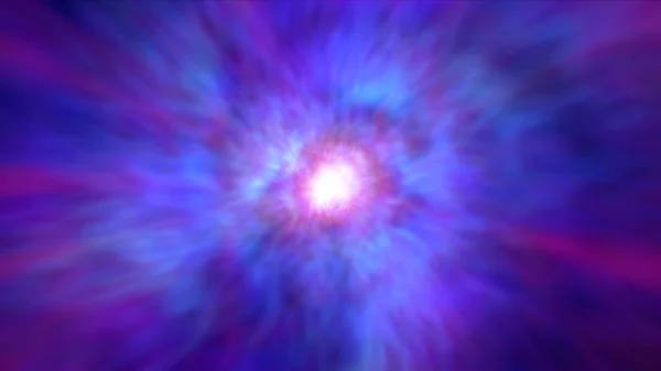 Nebula sisi ışınlarla uzayda