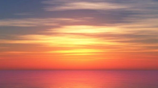 Beautify Sunset Sea Sun Ray — Stock Photo, Image