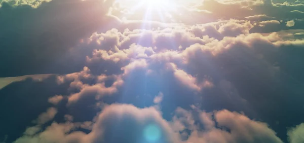 Clouds Sunset God Ray — Stock Photo, Image