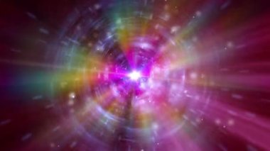 Uzayda dairesel spiral tünel