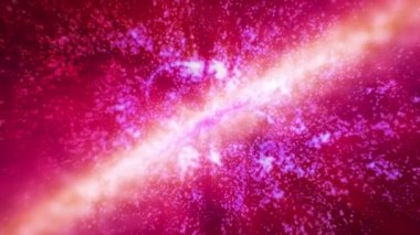 Uzayda soyut ışık hareketinde nebula