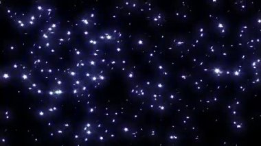 Yıldızlar söner, soyut ışık hareketi