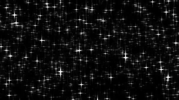 Estrelas claras caem como neve — Vídeo de Stock