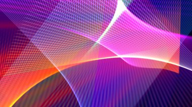 Soyut arkaplanın renkli geometrik parlak çizgileri, 3D görüntüleme