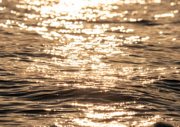 Sea Wave Closeup Macro Sunset Time — Stock Photo, Image