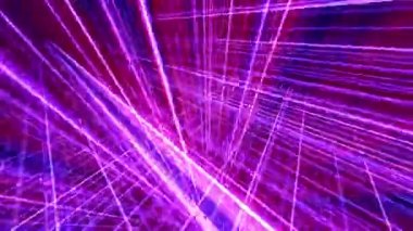 Uzayda 3d çizgi neon ışığı