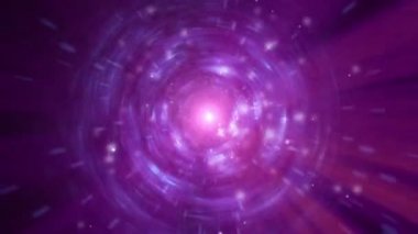 Uzayda dairesel spiral tünel