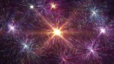 Kutlama gününde güzel havai fişekler.