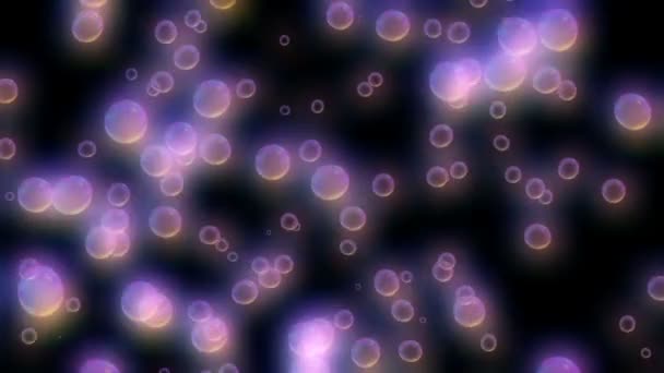 Bublina abstraktní moucha ve vesmíru — Stock video