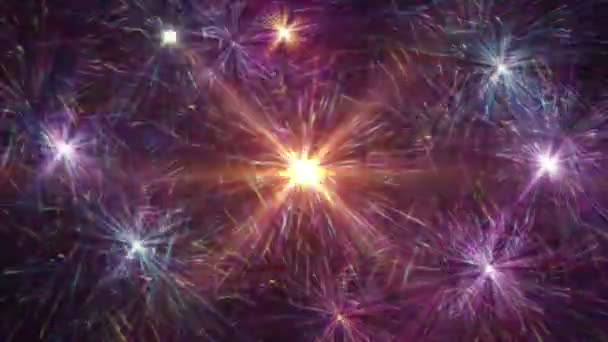 Beaux feux d'artifice cg dans la journée de célébration