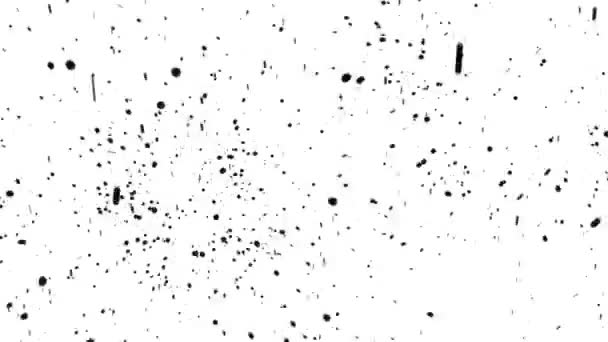 feux d'artifice particule noire fond blanc