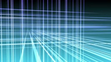 4k boşluğunda 3d geometri çizgisi