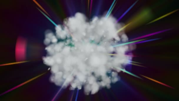 Wolken abstract straal licht 4k — Stockvideo