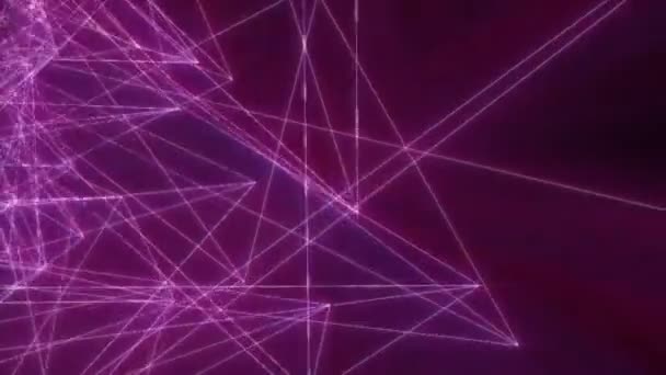 géométrie de ligne néon mouvement 4k