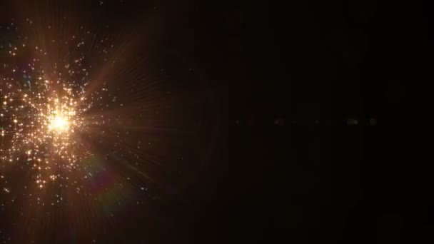 Étincelles lumière abstraite mouvement 4k — Video