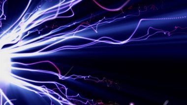 Uzayda kozmik güç ışığı rengi soyut arkaplan