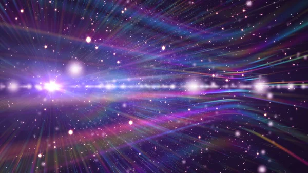 Cosmos Estrellas Lente Luz Destello Espacio — Foto de Stock