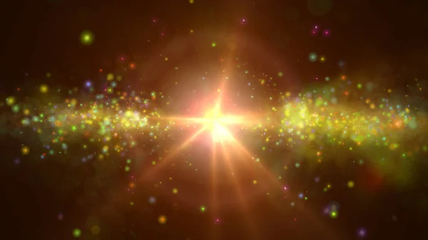 Hvězdná Exploze Galaxii Mlhoviny Ilustrace Vykreslení — Stock fotografie