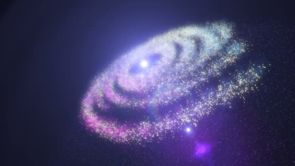 Спиральная галактика, анимация Млечного Пути 4k — стоковое видео