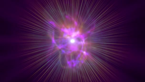 Nebulosa de rayo de estrella nubes 4k — Vídeos de Stock