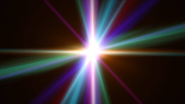 ışık efekti soyut yıldız patlaması lazer ışını çizimi