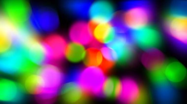 Bokeh soyut arkaplan çizimine sahip renkli daireler