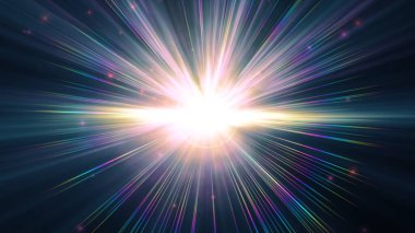 Dijital lens parlamasının soyut arkaplan illüstrasyonu