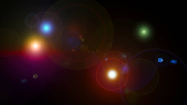 flash light lens flare ray abstract background