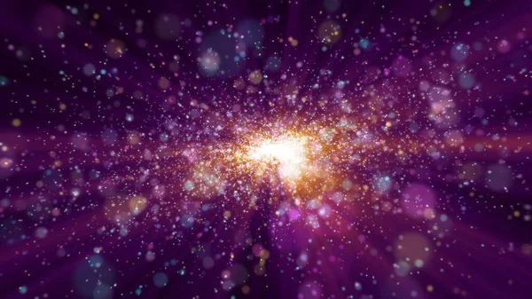 Galaxia Partícula Luz Espacial Ilustración — Foto de Stock