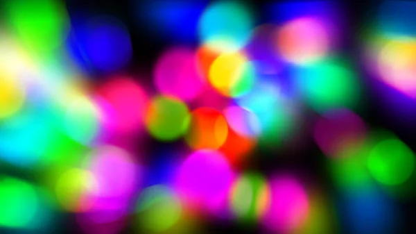 Círculos Coloridos Com Fundo Abstrato Bokeh Ilustração — Fotografia de Stock