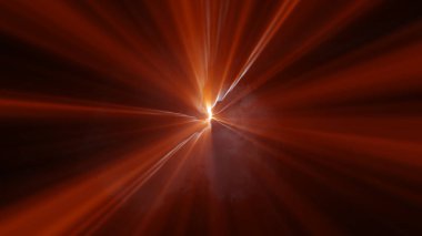 Parlak ışık, gökyüzünde patlama, resimleme