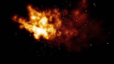 patlama alev parçacığı soyut arkaplan dokusu