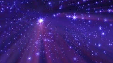 Yılbaşı kar yıldızları gece resimlerinde ışık saçıyor.