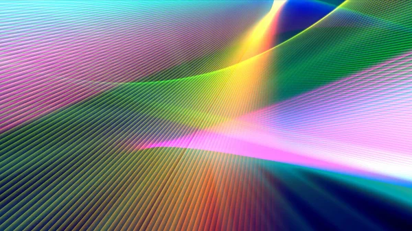 Colorful Geometric Bright Lines Abstract Background Rendering — Stock Photo, Image