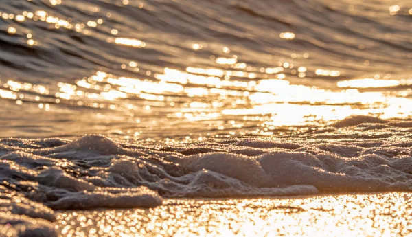 Wave Splash Sea Beach Macro Close — Stock Photo, Image