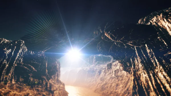 Canyon Stone Köprüsü İmajı 3D canlandırma panoraması