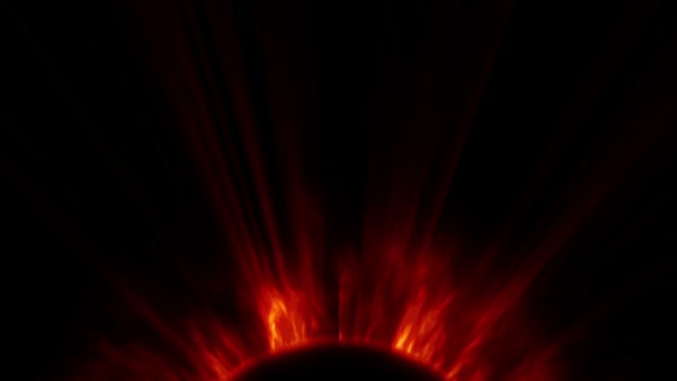 Sun light fire abstract corona — Stock Video