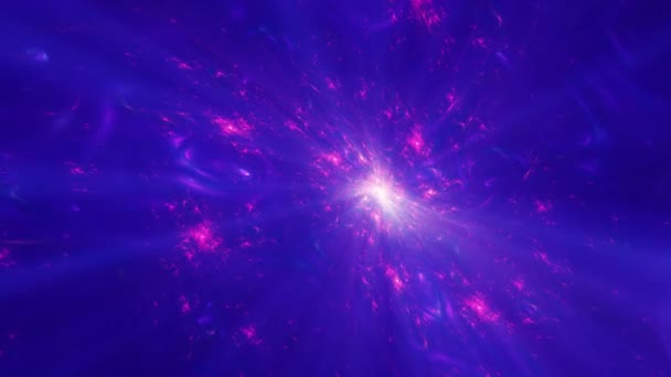 Nebulosa abstracta en el espacio 4k — Vídeo de stock
