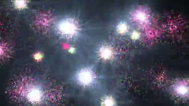 Couleur feux d'artifice particules animation 4k — Video